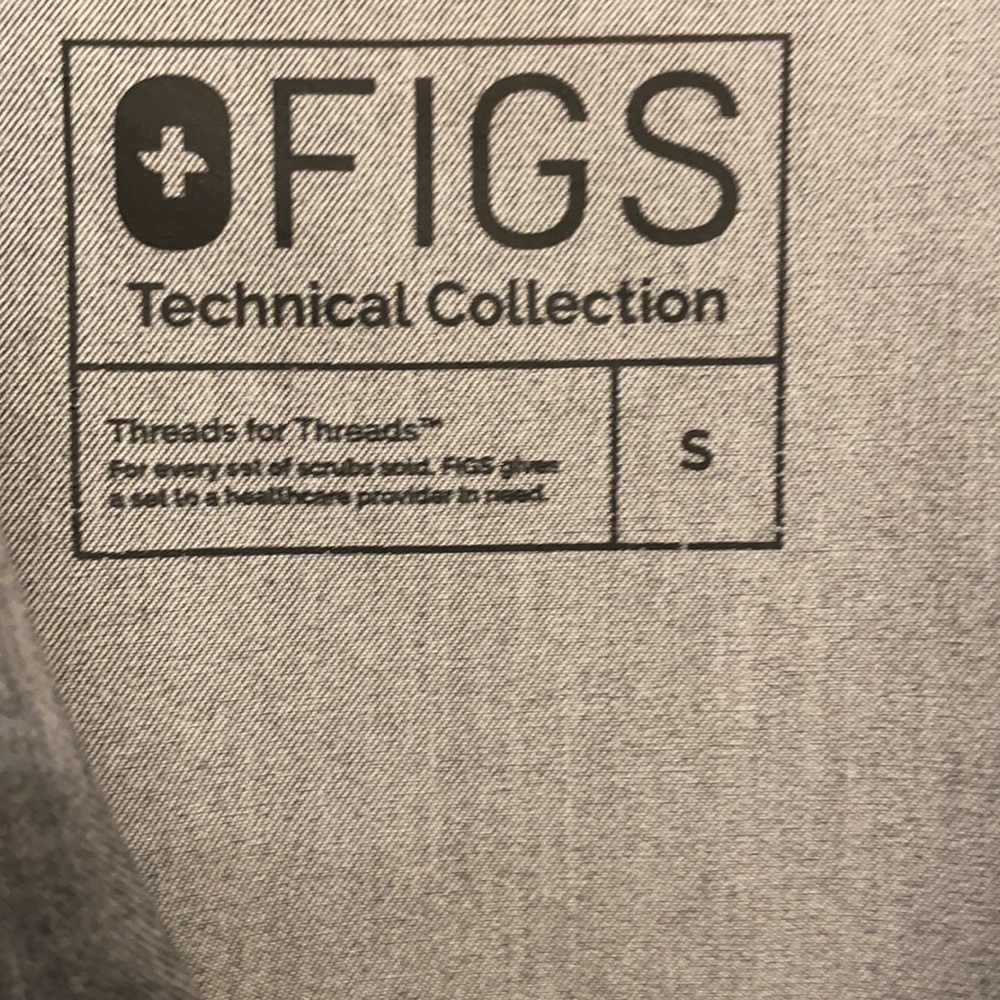 Only Work Once Grey Technical Collection Scrub Top - image 2